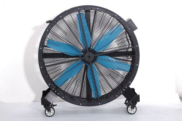 Floor standing industrial cooling fan on wheels — Ice Makers JA rental